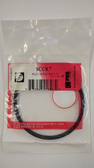 SCC8.7 Square Belt 8.7\" IC, .125\" CS, .125\" Wall Thickness