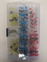 120 Piece Heat Shrink Solder Sleeve Assortment Box by Powerwerx