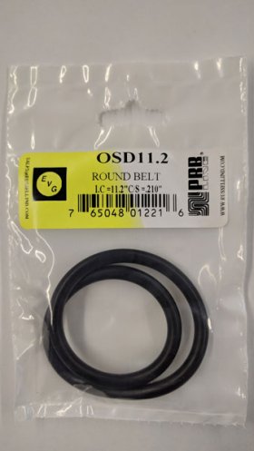 OSD11.2 Round Rubber Belt 11.2" IC, .21" Cross Section