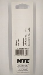 0.25 Amp (250mA) 3AB Ceramic Fuse (5Pk) Fast Acting 6x30mm