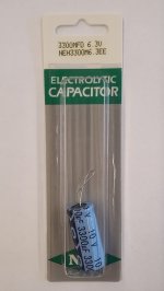 3,300uf 6.3V Axial Lead Electrolytic Capacitor
