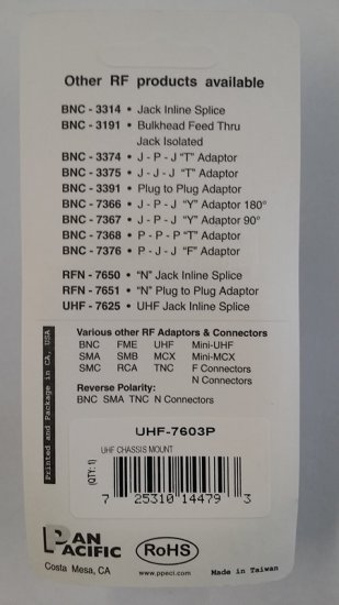 BNC Jack 3-Piece Crimp-On RG-59/U