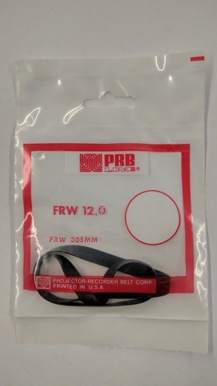 FRW12.0 Flat Rubber Belt 12.0\" IC, .245\" CS, .023\" WallThickness