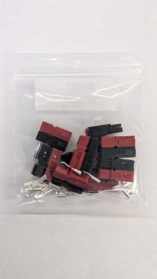15 Amp Permanently Bonded Red/Black Anderson Powerpoles 10Pk