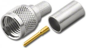 Mini-UHF Plug 3-Piece Crimp-On RG-59/U