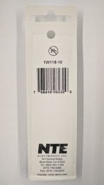 180 Ohm 1 Watt Metal Oxide Film Resistor (10Pk) 2% Tolerance