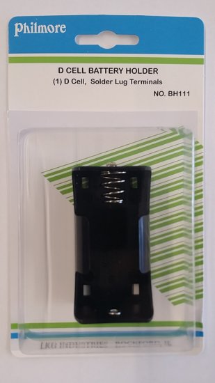 "D" Battery Holder (Solder Lug) 1.5V