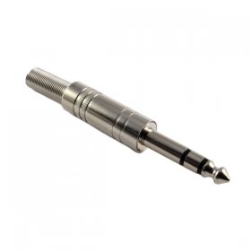 (6.3mm) 1/4" Stereo Plug With Shielded Handle/Strain Relief