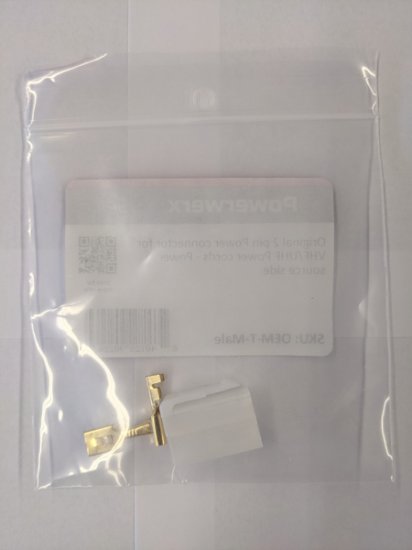 Original 2 Pin Power Connector for VHF/UHF - Power Source Side
