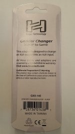 Gender Changer XLR3F to Same