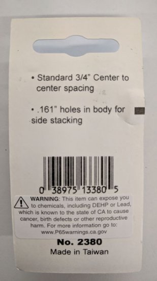 BNC Plug to Dual Banana Plugs 0.75" Center