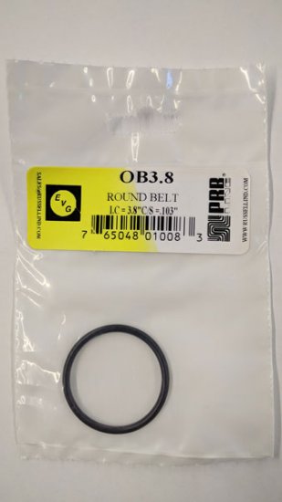 OB3.8 Round Rubber Belt 3.8\" IC, .103\" Cross Section