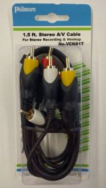 1.5Ft Composite A/V Cable