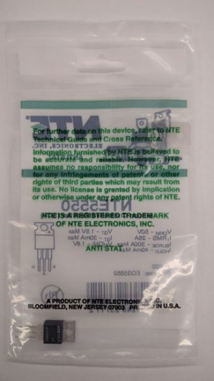 NTE5550 SCR, 50V 25A, TO-220