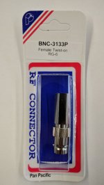 BNC Jack Twist-On RG-6/U