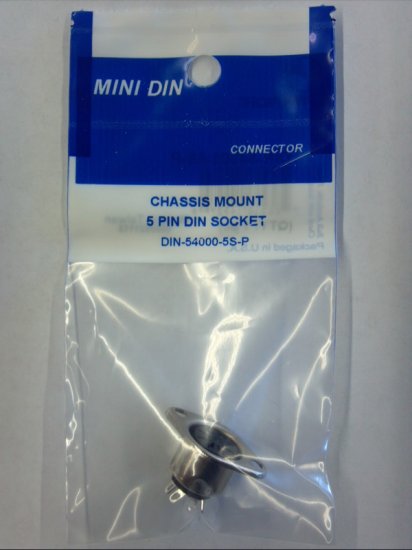 5Pin Din Jack Chassis Mount (180° Contact Pattern)