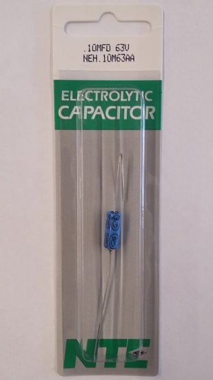 0.10uf 63V Axial Lead Electrolytic Capacitor