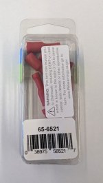 Bullet Female Fully Insulated Vinyl 22-18Awg 0.156" (12Pk) Red