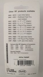 N "T" Adapter, Jack-Plug-Jack