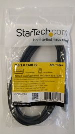 6 ft Black SuperSpeed USB 3.0 Cable A to B - M/M