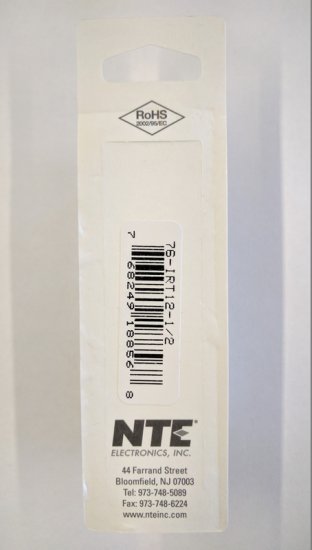 Ring Terminal Insulated Vinyl (PVC) 12-10Awg 1/2" (10Pk)