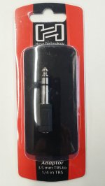 Adaptor 3.5 mm TRS to 1/4 in TRS