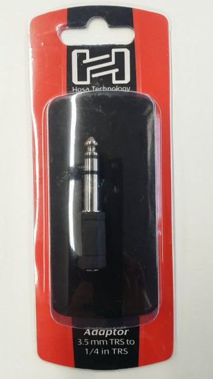 Adaptor 3.5 mm TRS to 1/4 in TRS