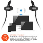 HyperGear MagBuds Wireless Aluminum Alloy Earphones - Jet Black