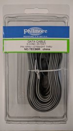 25Ft Silver Data Interconnect Cable (8P8C) For Data Pin1 to Pin1