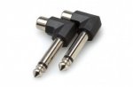Right-angle Adaptors RCA to 1/4 in TS