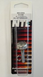 1K Audio Taper Pot 0.1W (16mm) Combo Lug 30mm Shaft