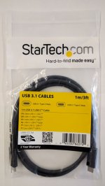 USB-C Cable M/M - 1m (3ft) - USB 3.1 (10Gbps) - USB-IF Certified