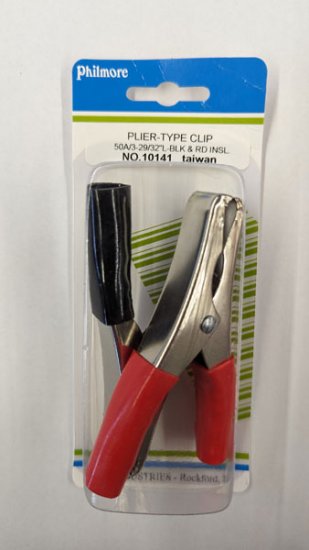 Plier-Type Automotive Clip - 50 Amp (1Red, 1Black)