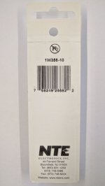 56K Ohm 1 Watt Metal Oxide Film Resistor (10Pk) 2% Tolerance