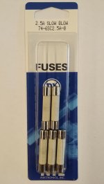 2.5 Amp (MDA) Ceramic Fuse (5Pk) Slow Blow 6x30mm