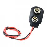 9V Battery Snap (Economy) Vinyl, 5.9" Leads on End