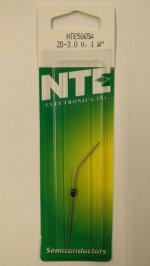 NTE5065A Zener Diode 3.0V 1W, DO-41/DO-15