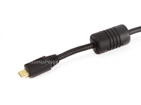 3Ft Black USB 2.0 A Male to Micro-B 5pin Male Cable w/ Ferrite