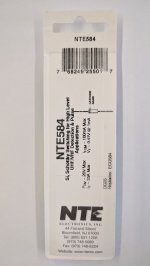 NTE584 Si Schottky Diode, 20V, 35mA, UHF/VHF Detector