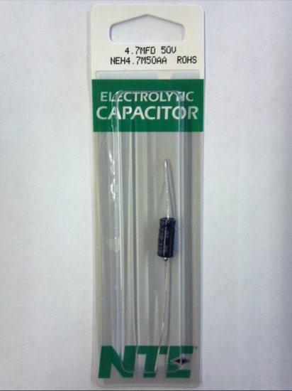 4.7uf 50V Axial Lead Electrolytic Capacitor