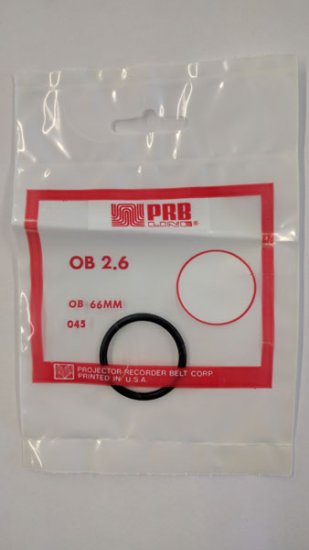 OB2.6 Round Rubber Belt 2.6\" IC, .103\" Cross Section