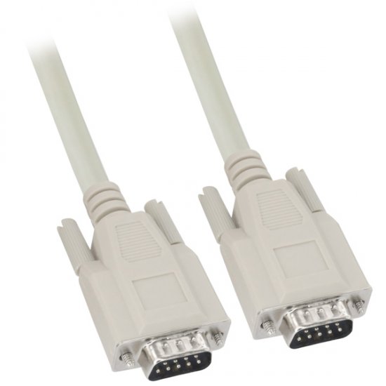 10Ft DB9 M/M Molded Serial Cable