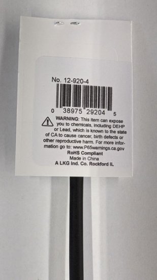 3/16" Black 48" Thin Wall 2:1 Polyolefin Heat Shrink Tubing