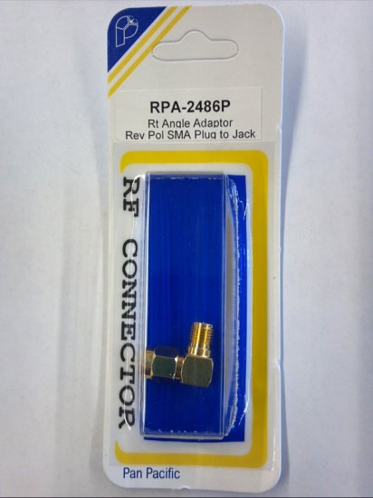 90° SMA Adapter RP-SMA Jack to RP-SMA Plug (Gold)