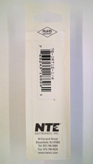 Ring Terminal Insulated Vinyl (PVC) 12-10Awg 1/4" (10Pk)