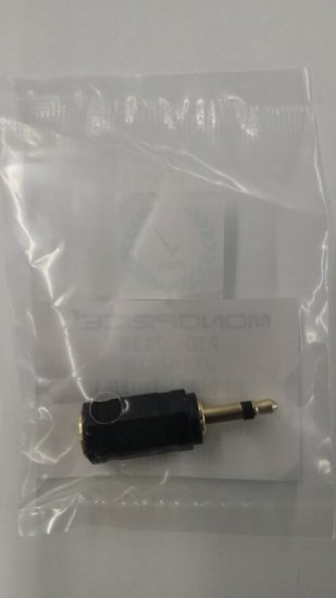 (3.5mm) 1/8" Stereo Jack to (3.5mm) 1/8" Mono Plug (Gold)