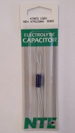 0.47uf 100V Axial Lead Electrolytic Capacitor