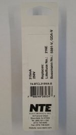 0.315 Amp (315mA) GDA-V Axial Ceramic Fuse 5Pk FastActing 5x20mm