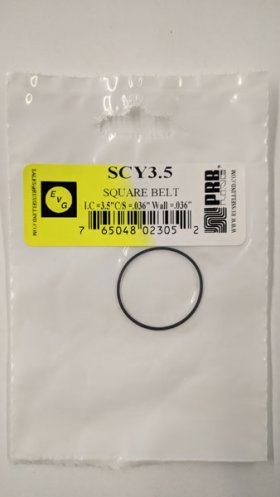 SCY3.5 Square Belt 3.5" IC, .036" CS, .036" Wall Thickness