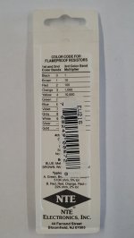 1.6K Ohm, 1/8W, 2% Metal Film Flameproof Resistor (6Pk)